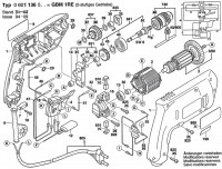 Bosch 0 601 136 565 Gbm 1 Re Drill 230 V / Eu Spare Parts
